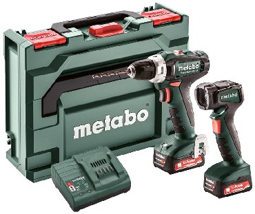 Akumulatorowa wiertarko-wkrtarka Metabo PowerMaxx BS 12 + ULA 12 LED + 2 akumulatory Li-Power 12V/2.0Ah