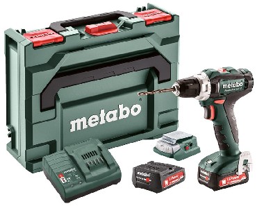 Akumulatorowa wiertarko-wkrtarka Metabo PowerMaxx BS 12 + PA 12 LED-USB + 2 akumulatory Li-Power 12V/2.0Ah