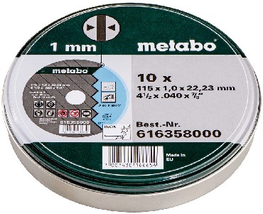Tarcza tnca Metabo Uniwersalna SP 115x1.0x22.23 INOX - 10 sztuk