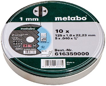 Tarcza tnca Metabo Uniwersalna 125x1.0x22.23 INOX - 10 szt.
