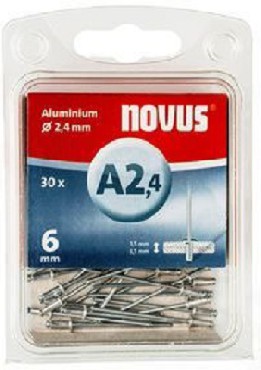 Nity Novus Nity aluminiowe A2.4/6 - 30 sztuk