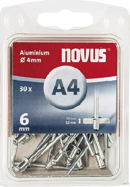 Nity Novus Nity aluminiowe A4/6 - 30 sztuk