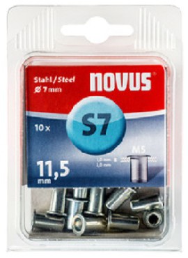 Nitonakrętki Novus Nitonakrętki stalowe SM5/11.5 - 10 sztuk