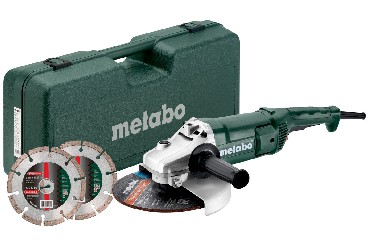 Szlifierka ktowa Metabo WEP 2200-230 w walizce + 2 tarcze diamentowe 230 mm