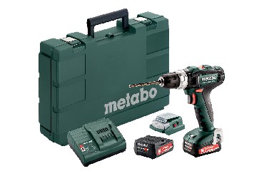 Akumulatorowa wiertarko-wkrtarka udarowa Metabo PowerMaxx SB 12 BL + PA 12 LED-USB + 2 akumulatory Li-Ion 12V/2.0Ah