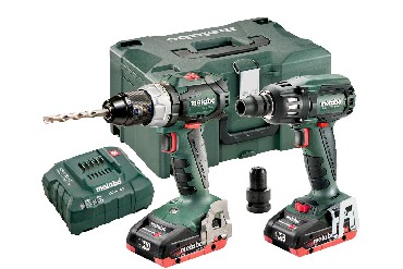 Zestaw Combo - klasa 18 V Metabo Combo 2.1.10 18 V BL 2x LiHD SB+SSW+MetaLoc