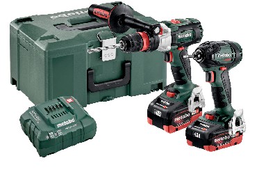 Zestaw Combo - klasa 18 V Metabo Combo 2.1.14 18 V BL 2x LiHD SB+SSD+MetaLoc