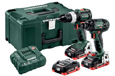 Zestaw Combo - klasa 18 V Metabo Combo 2.1.16 18 V BL 3x LiHD BS+SSW+MetaLoc