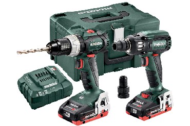 Zestaw Combo - klasa 18 V Metabo Combo 2.1.9 18 V 2x LiHD BS+SSW+MetaLoc