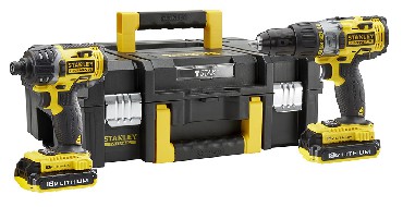 ZESTAW NARZDZIOWY 18 V Stanley FatMax FMCK461D2T - 2 akumulatory 18V/2.0Ah