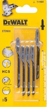 Brzeszczot DeWalt Do drewna 76x48mm 2.0 HCS T - 5 szt.