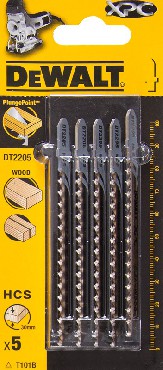 Brzeszczot DeWalt Do drewna XPC 100x75/30mm 2.5 HCS T - 5 szt.