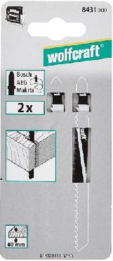 Brzeszczot Wolfcraft Mikkie drewno - uchwyt T - zgrubne - 2 szt