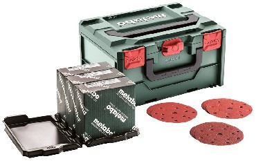 Papiery cierne Metabo Zestaw multi-hole w metaBOX 150mm P80/120/180 D+M