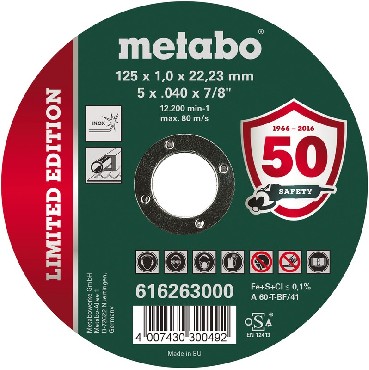 Tarcza tnca Metabo Uniwersalna 125x1.0x22.23 INOX