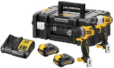 ZESTAW 12V DeWalt DCK2110C2T BRUSHLESS - 2 akumulatory 12V/1.3Ah