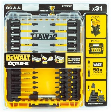 Zestaw bitw DeWalt ToughCase+ /TSTAK - bity udarowe EXTREME FlexTORQ - 31 czci