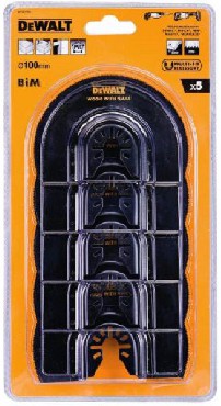 Osprzt do narzdzia wielofunkcyjnego DeWalt Brzeszczot BiM 100 mm / Drewno-Gwodzie-PVC / 5 sztuk