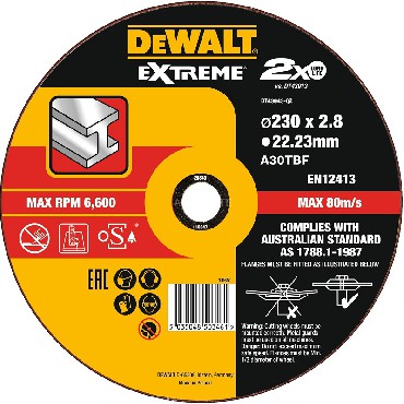 Tarcza cierna DeWalt EXTREME 230x3.0x22.2 METAL