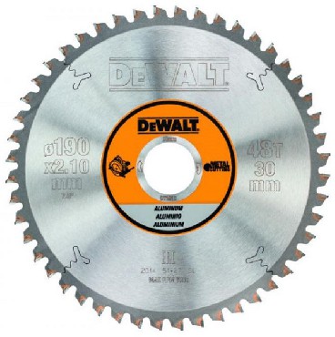 Pia tarczowa DeWalt Tarcza do aluminium 190x30mm 48T