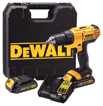 Akumulatorowa wiertarko-wkrtarka DeWalt DCD771S2 - 2 akumulatory 18V/1.5Ah