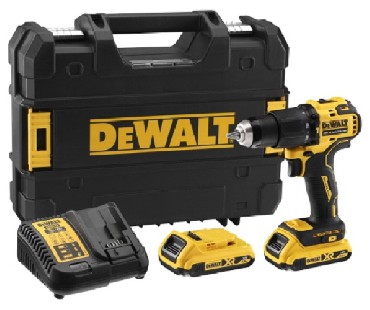 Akumulatorowa wiertarko-wkrtarka udarowa DeWalt DCD709S2T BRUSHLESS - 2 akumulatory 18V/1.5Ah