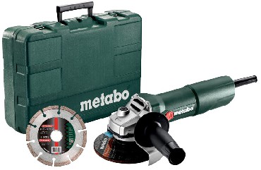 Szlifierka ktowa Metabo W 750-125 Set + diamentowa tarcza tnca