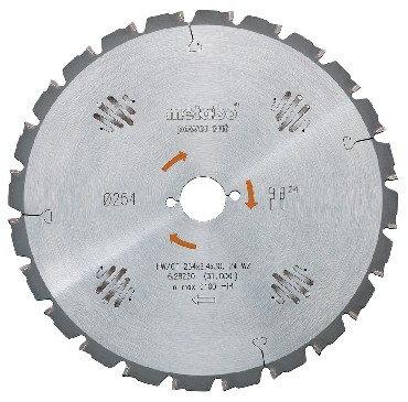 Pia tarczowa Metabo HW/CT 254x30 24 ZP 5 ujemny