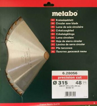 Piła tarczowa Metabo HW/CT 315x30 48 ZP 15