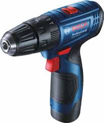 Akumulatorowa wiertarko-wkrętarka udarowa Bosch GSB 120-LI + ACC - 2 akumulatory 12V/2.0Ah