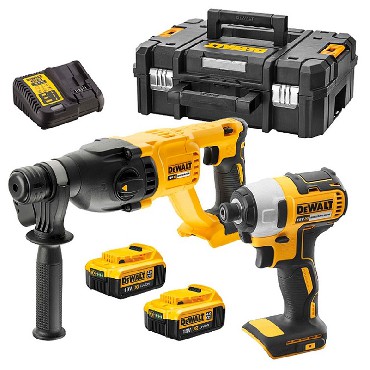 ZESTAW 18V DeWalt DCK2023M2T BRUSHLESS - 2 akumulatory 18V/4.0Ah