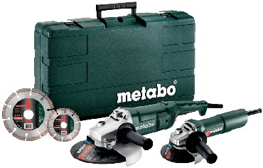 Szlifierka ktowa Metabo Combo Set WE 2200-230 + W 750-125 + 2 tarcze diamentowe