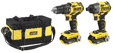 ZESTAW NARZDZIOWY 18 V Stanley FatMax FMCK476D2BC BRUSHLESS - 2 akumulatory 18V/2.0Ah