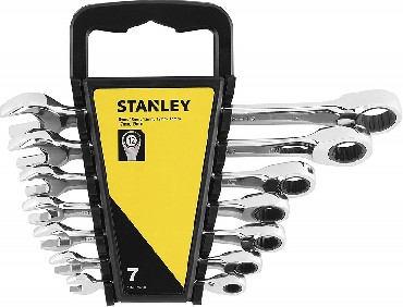 Zestaw kluczy paskooczkowych Stanley Klucze pasko-oczkowe z grzechotk 8-19 mm - 7 szt.