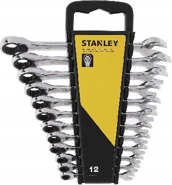 Zestaw kluczy paskooczkowych Stanley Klucze pasko-oczkowe z grzechotk 8-19 mm - 12 szt.