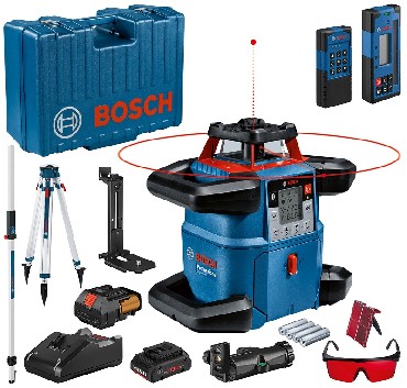 Laser obrotowy Bosch GRL 600 + BT170HD+ GR 240