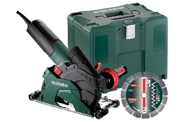 Szlifierka ktowa Metabo T 13-125 CED w walizce MetaLoc + diamentowa tarcza tnca UP