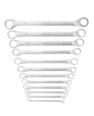 Zestaw kluczy oczkowych Stanley Klucze FatMax oczkowe odsadzone 6-32 mm - 12 szt.