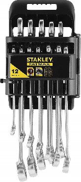 Zestaw kluczy paskooczkowych Stanley Klucze FatMax pasko-oczkowe 8-19 mm - 12 szt.