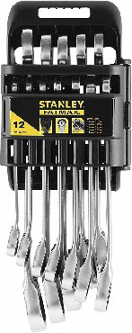 Zestaw kluczy paskooczkowych Stanley Klucze FatMax pasko-oczkowe z grzechotk 8-19 mm - 12 szt.