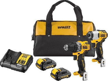 ZESTAW 12V DeWalt DCK2110C2 BRUSHLESS - 2 akumulatory 12V/1.3Ah
