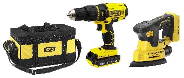 ZESTAW NARZDZIOWY 18 V Stanley FatMax FMCK474D2BC - 2 akumulatory 18V/2.0Ah