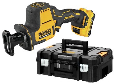 Akumulatorowa pia szablasta DeWalt DCS312D2 BRUSHLESS - 2 akumulatory 12V/2.0Ah