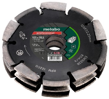 Diamentowa tarcza tnca Metabo DIA-FS3 125x28.5x22.23 PROFESSIONAL UP Universal