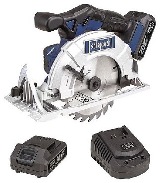 Akumulatorowa pilarka tarczowa rczna Scheppach CCS165-20ProS 165 mm - 1 akumulator 20V/3.0Ah