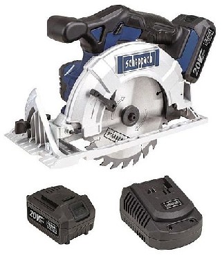 Akumulatorowa pilarka tarczowa rczna Scheppach CCS165-20ProS 165 mm - 1 akumulator 20V/4.0Ah