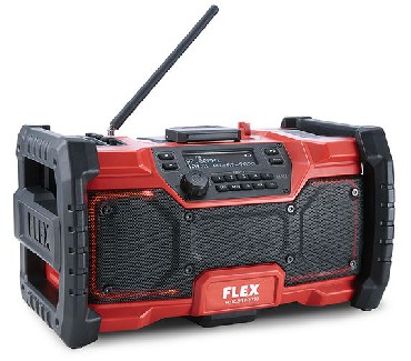 Radio budowlane FLEX RD 10.8/18.0/230 CEE + zasilacz 230V (bez akumulatora i adowarki)