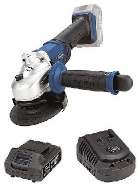 Akumulatorowa szlifierka ktowa Scheppach BCAG125-20ProS BRUSHLESS 125 mm - 1 akumulator 20V/3.0Ah