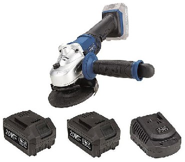Akumulatorowa szlifierka ktowa Scheppach CAG115-20ProS 115 mm - 2 akumulatory 20V/5.0Ah