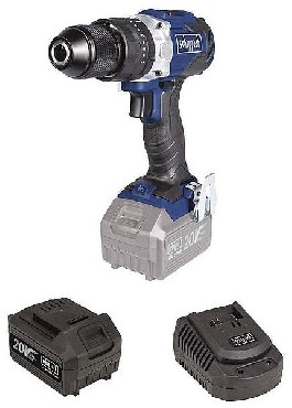 Akumulatorowa wiertarko-wkrtarka udarowa Scheppach BCCD70-20ProS BRUSHLESS - 1 akumulator 20V/5.0Ah